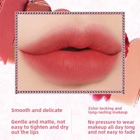 Rouge à lèvres Colorrose Velvet Matte changeant de couleur, longue tenue, anti-transfert, hydratant, effet pâte de haricot, imperméable, authentique, version chinoise standard