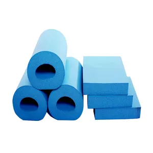 蓝色黑色白色柔性低温塑料橡胶泡沫保温管保护