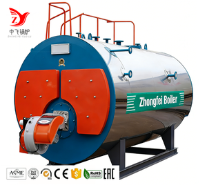 Chaudière à vapeur au gaz et au mazout Zhongfei WNS avec faible bruit de fonctionnement et environnement de travail confortable - Product Image 2
