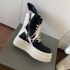 Chaussures de sport montantes de luxe pour hommes, tendance, noires, à lacets, décontractées, style chunky, baskets de créateur - Product Image 4