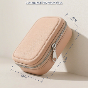 Caja de reloj personalizada de lujo para mujer EVA con ranura para tarjeta Caja de almacenamiento de reloj Embalaje de regalo Caja de reloj personalizada - Product Image 2