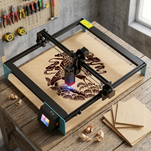 Machine de gravure laser à diode LC400 Pro Max, gravure sur bois, MDF, papier, haute précision, découpeur DXF LAS PLT - Product Image 3