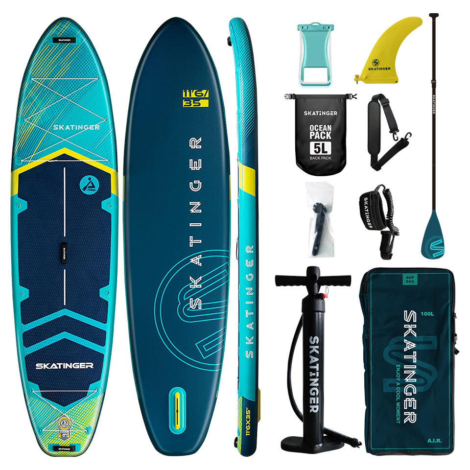 Skatinger US Warehouse Inflatable Stand-Up Paddle Board 11'6... 2