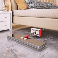 Serpillère plate en microfibre Realida Easy Wring Clean pour le nettoyage quotidien des sols à la maison, produit d'entretien des sols