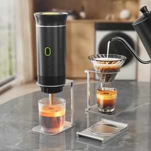เครื่องชงกาแฟเอสเพรสโซแบบพกพา รุ่นใหม่ เครื่องทำกาแฟสำหรับเดินทาง ขนาดเล็ก ใช้ได้ทั้งแคปซูลและกาแฟบด พร้อมระบบทำความร้อนสำหรับการเดินทาง - Product Image 1