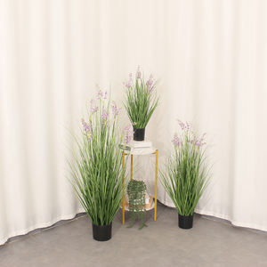 JWP419 Plantes artificielles en PVC avec fleurs Nouveau design pour la décoration de la maison Végétation artificielle en pot - Product Image 5