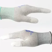 Gants antistatiques en fibre de carbone MECHANIC AS02 avec revêtement PU, antidérapants, résistants à l'usure, gants de protection pour la réparation de téléphones
