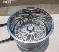 Jantes forgées chromées FANXI 20x10s 22x12s 24x14s 26x12s 26x14s 26x16s 8 trous avec enjoliveurs flottants personnalisés pour Ford F250