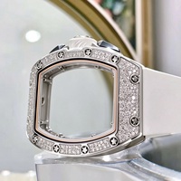 Montre automatique de haute qualité 7201, cadran squelette serti de diamants, montre légère de haute qualité, unisexe, pour un usage quotidien décontracté