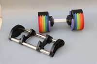 En stock, livraison directe, haltères de 10, 20, 30, 40, 50 lb, équipement de fitness, haltères réglables