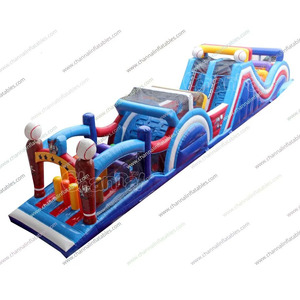 Parcours d'obstacles gonflable extrême <span class=keywords><strong>professionnel</strong></span> pour parcs d'attractions et fêtes foraines - Product Image 1
