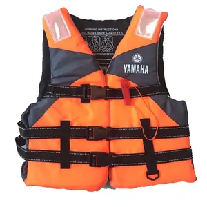 Orange Safety Water Park Shoulder Harness With Two Night Reflective Stripes Life Jacket For Boats