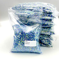Qualité supérieure 800 Gross 112000 pièces Emballage en vrac SS8 Strass Cristal AB Strass thermocollant pour motif de transfert sur vêtement
