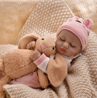 Poupées Bébé Reborn en Silicone Vinyle 40cm Chaudement Vendues, Jouets pour Filles, Poupées Bébé Reborn Corps Entier en Silicone, Jouets pour Filles et Enfants
