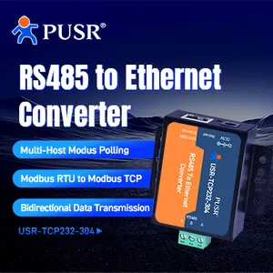 USR-TCP232-304 RS485 để TCP IP máy chủ được xây dựng trong trang web và lệnh Cấu hình phần mềm RS485 để Ethernet chuyển đổi