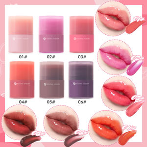 JOVEN VISIÓN Brillo de labios de 6 colores con brillo de labios de color hidratante sin maquillaje de aceite de labios floreciente - Product Image 2