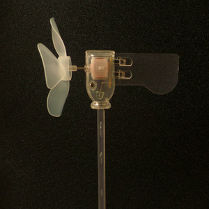 Mini Wind Turbine <b>Led</b> <b>Light</b> Battery Powered Decorative Lighting Model With Rechargeable Feature Plastic Material Modern Style - Product Image 2