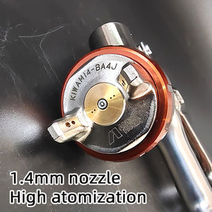 Pistola de Pulverización Neumática de Alta Atomización Manual, Pulverizador de Pintura Automotriz de Acero Inoxidable, Calibre 1,4, W400, Japón - Product Image 5