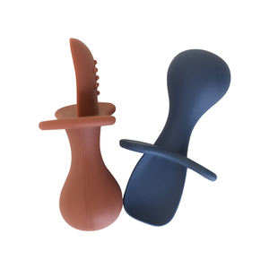 Cuillères en silicone anti-étouffement pour bébés Premiers ustensiles pour sevrage dirigé par le bébé de 0 à 12 mois Essentiels de repas pour enfants - Product Image 4