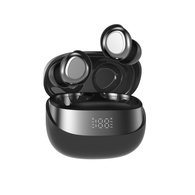 Custom Black TWS Wireless HiFi Stereo Earbuds Digital Display IPX7 Waterproof ANC BT 5.3 Compatible In-Ear Touch Control Low