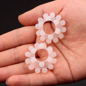 Anneau pénien externe en silicone à 18 billes pour retarder l'éjaculation, usage adulte - Product Image 3
