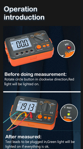 Testeur numérique de résistance à la terre 3 fils idéal pour une mesure précise de la résistance du sol VC4105A - Product Image 4