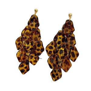 Pendientes Colgantes de Acrílico Vintage con Borlas, Joyería de Fiesta para Mujer, Pendientes de Resina con Estampado de Leopardo, Diseño Novedoso 2025 - Product Image 5