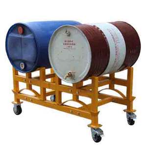 1000-1500kg gerak Drum minyak dukungan kereta Dolly dengan braket dan rak untuk Horizontal susun 55 galon Drum baja - Product Image 2