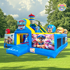 Castillo Inflable Comercial para Niños, Alquiler para Fiestas, Castillo Inflable con Diseño de Perros, Castillo Inflable para Exteriores - Product Image 1