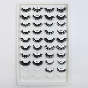 Lash Box Logotipo personalizado Cree su propia marca Pestañas naturales Compra a granel Etiqueta privada Fluffy <span class=keywords><strong>3D</strong></span> Mink Lashes Vendedores al por mayor - Product Image 6