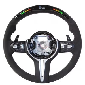 Volante deportivo LED Alcantara para <span class=keywords><strong>BMW</strong></span> F30 F32 F10 F20 F22 F07 F01 E46 E90 M3 M4 M5 <span class=keywords><strong>M7</strong></span> 3 Series 5 Series accesorios de coche - Product Image 1