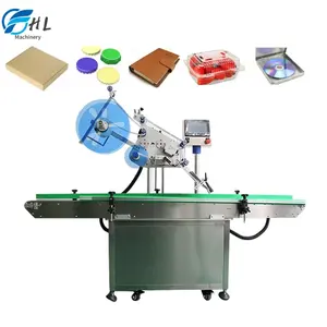 Automatic Flat Bag Cans Box Sticker Labeling Machinery Top Side Self-adhesive Label For Food Shop