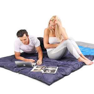 Venta al por mayor de alta calidad de la fábrica de China de camping doble dos personas saco de dormir 4 estaciones con saco de compresión - Product Image 3