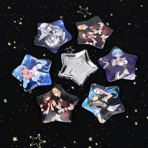 Logo Customized VOGRACE Cheap OEM Tinplate <strong>Badge</strong> Button,cartoon Anime Popular <strong>Star</strong> <strong>Badges</strong>,hologram Round Heart Metal <strong>Badge</strong> Pins - Product Image 1