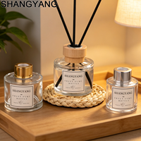 Bouteille vide en verre transparent pour diffuseur à bâtonnets 120ml 100ml 150ml 200ml