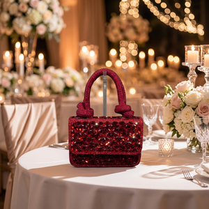 Women’s Stone Mini Bag | Crystal Embellished Party Evening Handbag - Product Image 1