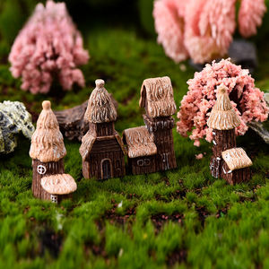 Casa nueva, adorno pequeño, registro Pastoral, hierba peluda, casa <span class=keywords><strong>Retro</strong></span>, Castillo de madera, decoración de fondo, artesanías creativas para el hogar - Product Image 5