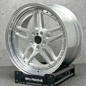 Rines Bku Real de 3 Piezas Forjadas 5x120 de 17, 18 y 19 Pulgadas, Estilo M <span class=keywords><strong>Paralelo</strong></span> 37, Rines de Aleación Plateados para BMW E46 E34 E60 E38 E39 M5 - Product Image 4