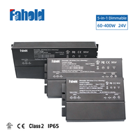 Convertisseur LED à tension constante AC-DC étanche IP65 à variation de lumière par triac, dernière conception, 100W 200W 300W