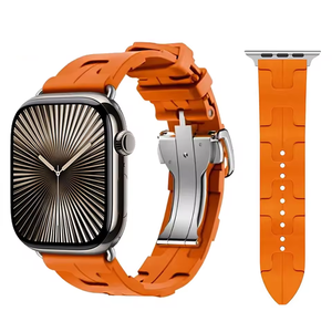 애플 워치 울트라 3 2 49mm 46 42mm 용 로고 킬림 싱글 투어 시계 스트랩, 애플 워치 밴드 시리즈 11 10 용 실리콘 브레이슬릿 - Product Image 3