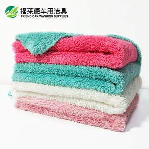 Toallas de Microfibra para Lavado de Autos, 30x40cm, 350gsm, Gruesas y Absorbentes, Paños de Limpieza de Color Sólido, Rectangulares - Product Image 2