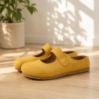 Sandales mules pour femmes en daim à semelle souple, style printemps, populaires sur internet, type Birkenstock, chaussures fermées d'extérieur, best-seller