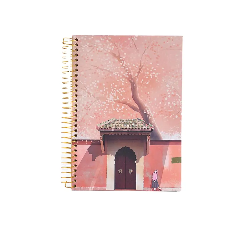 A5 A4 Golden Coil Notebook Japananse Briefpapier liefert Hardcover-Notebook mit Golds pule