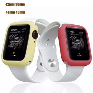 Mềm mỏng bảo vệ Silicone trường hợp cho iWatch cho Apple xem siêu bezel bìa cho Apple xem siêu 2 Silicone Bumper trường hợp - Product Image 6