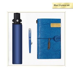 Coffret cadeau d'affaires 3 pièces : stylo, parapluie, logo personnalisé, luxe léger, cadeaux d'entreprise haut de gamme annuels - Product Image 3