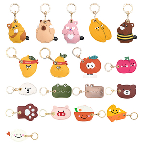 Porte-clés en cuir pour Airtag, porte-clés protecteur mignon compatible avec Apple Air Tag, étui de protection GPS pour clés - Product Image 5