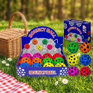 Mini ballon rebondissant en mousse coloré, jouet anti-stress en PU, jeu en plein air pour enfants et adultes - Product Image 1