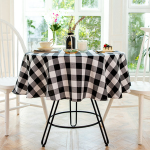 Paño de tabla de la boda Buffalo Check de mesa manteles redondos para comedor - Product Image 2