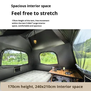 Tenda da Tetto Da Niu Wild Hut, Tenda a Doppio Strato Tutto-in-Uno, Impermeabile per Quattro Stagioni, Facile da Montare, Portatile per Campeggio - Product Image 2