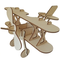 Kit de Modélisme d'Avion en Bois DIY, Puzzle 3D Éducatif pour Enfants, Conception Personnalisée, Artisanat d'Apprentissage